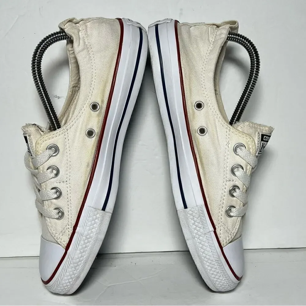 Converse Chuck Taylor All Star Shoreline Womens Slip On Sneakers Cream 8 537084F